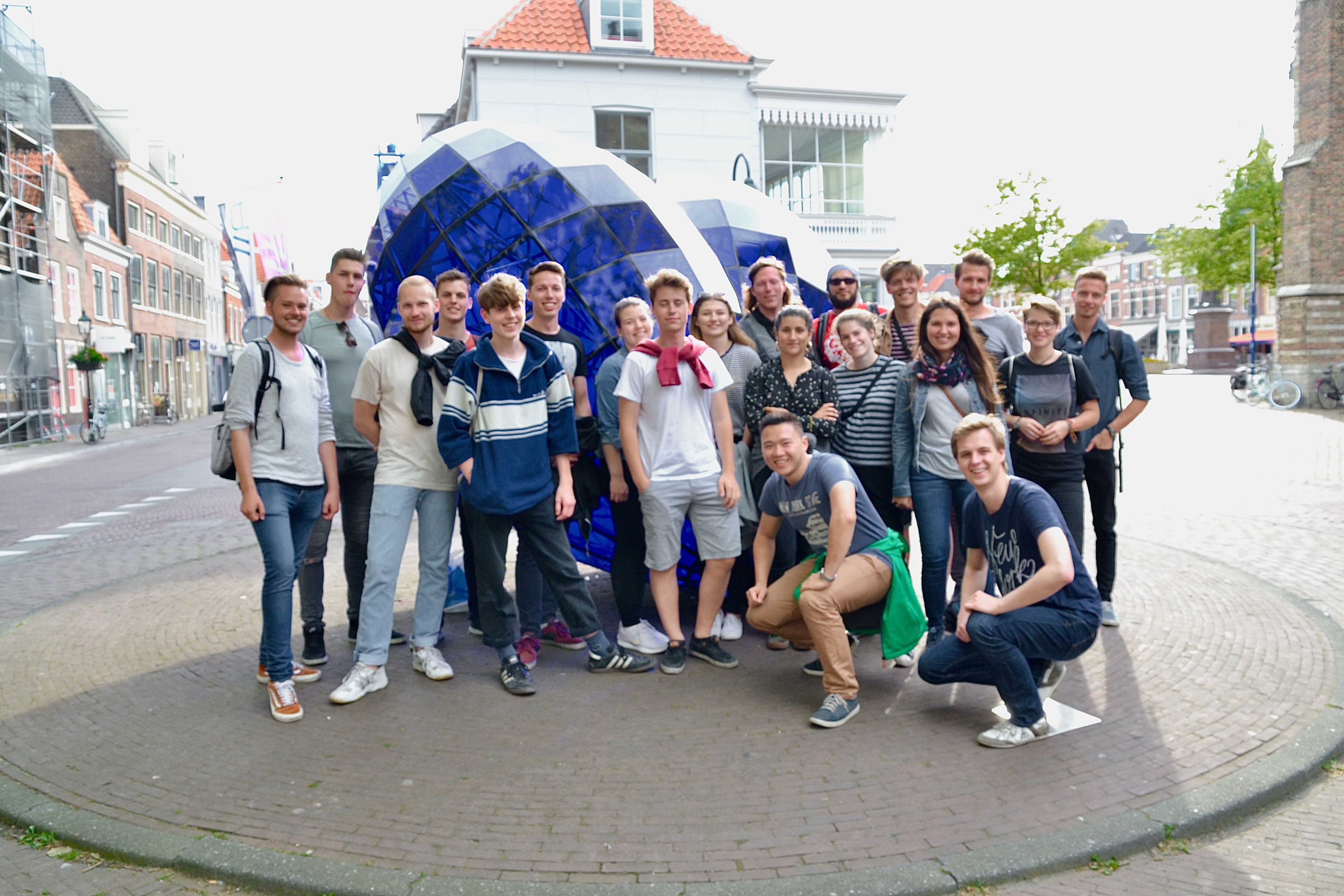Die Studenten der TU Delft mit den Freunden des Bauingenieurwesens