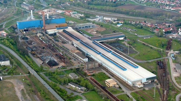 Stahlwerk Thüringen Luftaufnahme