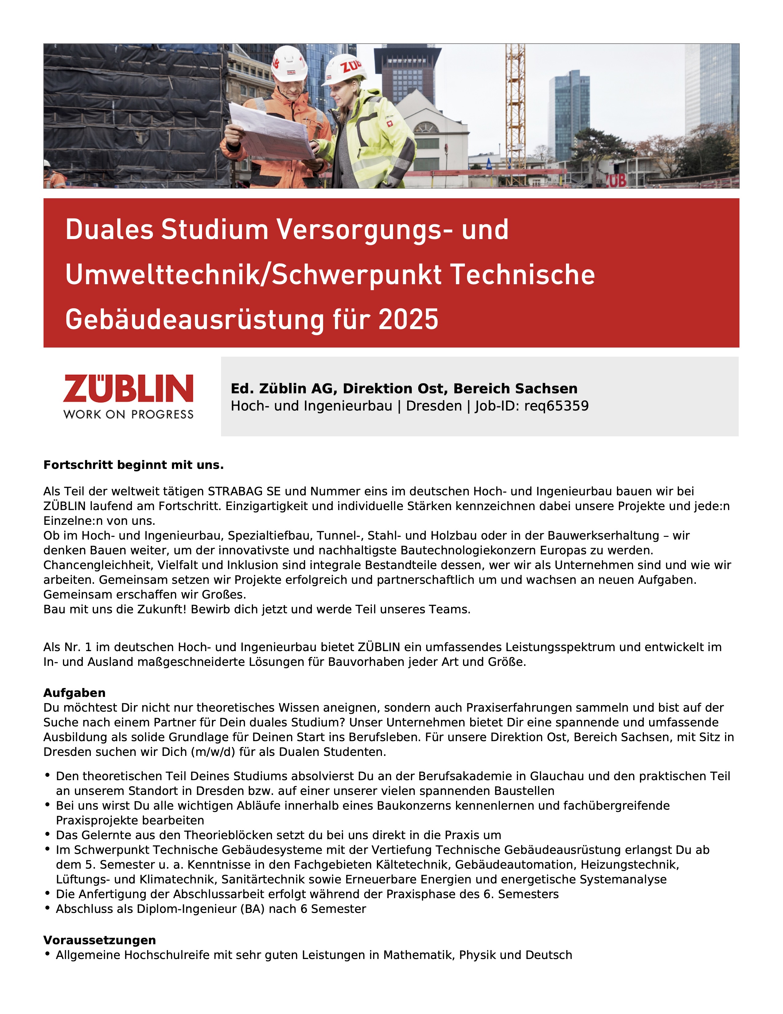 züblin sachsen duales studium versorgungs und umwelttechnik technische gebäudeausrüstung 20241219